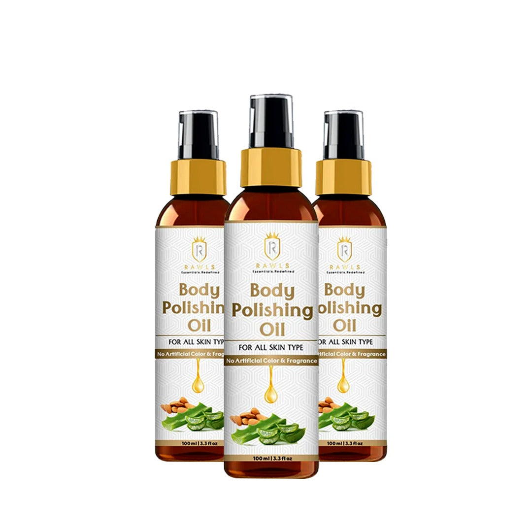 Pack of 3 Body Polishing Oil Rawls Essentials