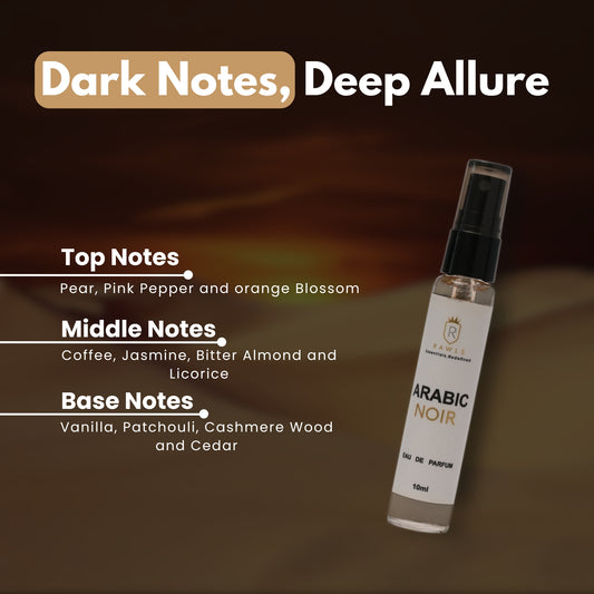 Pocket Arabic Noir Eau de Parfum (Perfume- 10Ml) -Perfume for Him & Her