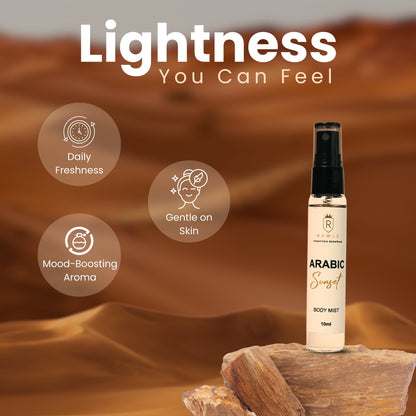 Pocket Arabic Sunset Body Mist - 10 ml - Mist For Her & Him