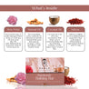 Handmade Bathing Bar - Indian clay, British Rose extracts & Saffron - 125 gm