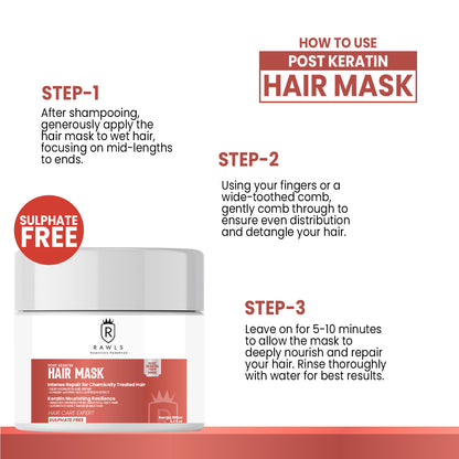 Intense Post Keratin Hair Mask - 200 gm