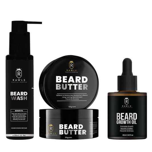 Perfect Men's Beard Care Combo -( Beard Wash, Beard Butter And Beard Oil )