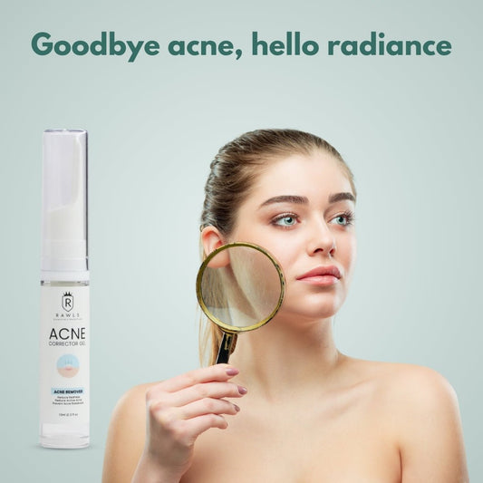 Acne Corrector Face Gel - Acne Minimizing Gel for Oily & Sensitive Skin - 10 ml - Rawls Essentials