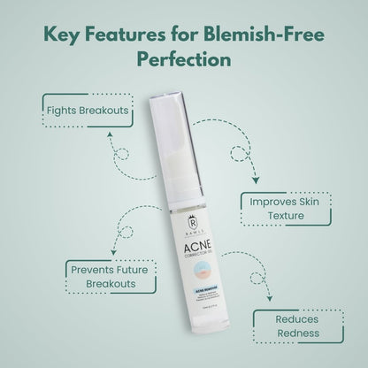 Acne Corrector Face Gel - Acne Minimizing Gel for Oily & Sensitive Skin - 10 ml - Rawls Essentials