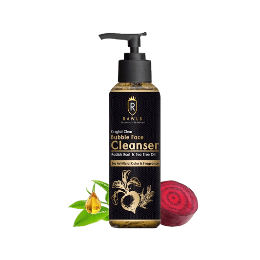 Crystal Clear Bubble Face Cleanser - Tea Tree Oil 2% Salicylic Acid - 120 ml - Rawls Essentials