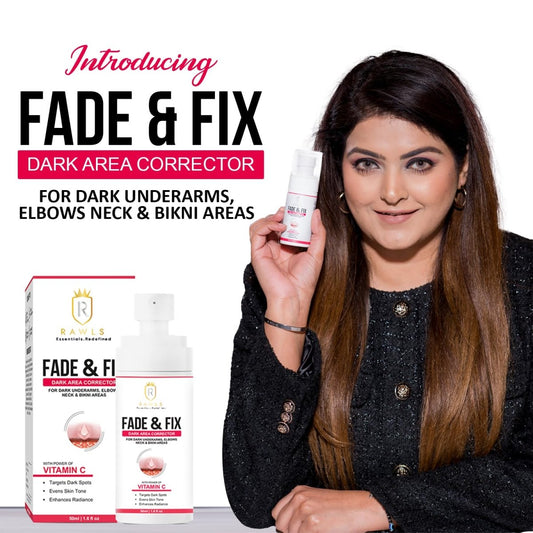 Fade & Fix - Vitamin C Dark Area Corrector and Removal for Dark Underarms & Knee - 50 ml - Rawls Essentials