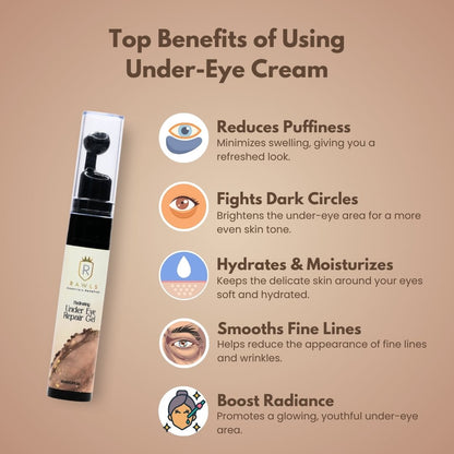 Hydrating Under Eye Repair Gel - 15 ml - Rawls Essentials