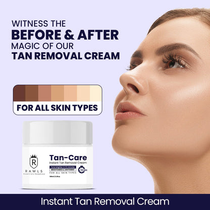 Instant Sun Tan Removal Cream for Face, Back, Neck and Legs - Rawls Tan Care Cream - 100 ml - Rawls Essentials