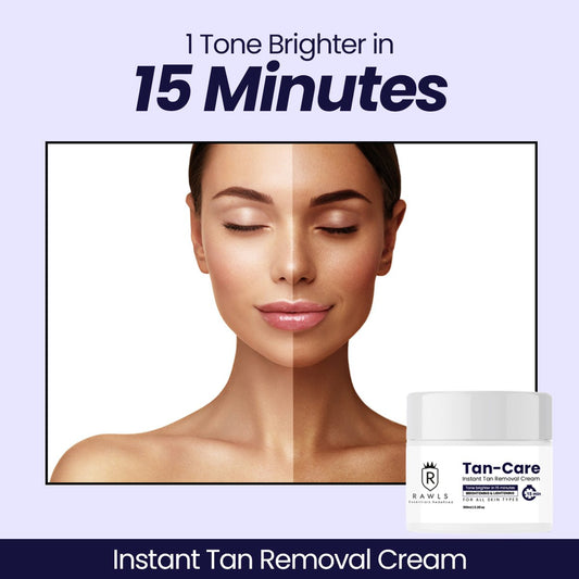 Instant Sun Tan Removal Cream for Face, Back, Neck and Legs - Rawls Tan Care Cream - 100 ml - Rawls Essentials