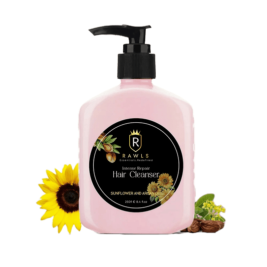 Intense Repair Hair Cleanser - Sun Flower and Argan Oil - 250 ml - Rawls Essentials