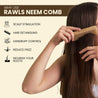 Neem Wood Detangling Hair Comb For Dandruff & Scalp - Rawls Essentials