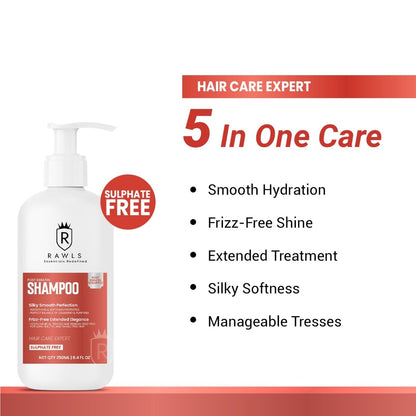 Post Keratin Hair Shampoo for Frizzy Hair - 250 ml - Rawls Essentials