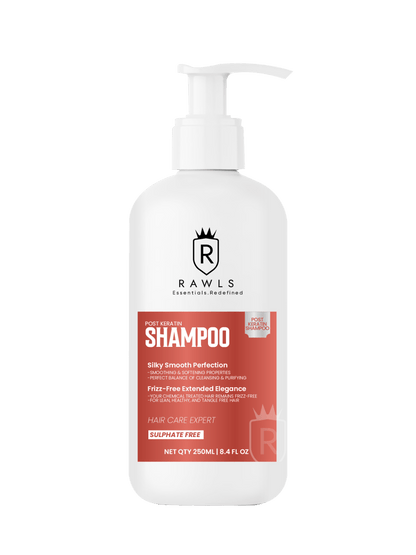 Post Keratin Hair Shampoo for Frizzy Hair - 250 ml - Rawls Essentials
