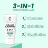 Rawls Cleanse & Nourish 3 In 1 Face Wash, Scrub, Mask for Deep Cleansing - 100 ml - Rawls Essentials