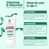 Rawls Cleanse & Nourish 3 In 1 Face Wash, Scrub, Mask for Deep Cleansing - 100 ml - Rawls Essentials