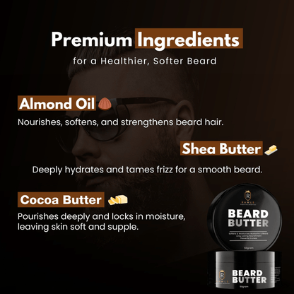 Rawls Deep Nourishing Beard Butter Softener Cream - 50 gm - Rawls Essentials