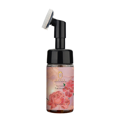 Rose Foaming Face Wash & Cleanser with Tea Tree Oil Extract - 120 ml